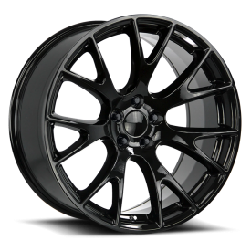 Strada OE Replica R161 Hellcat Wheel - 22x9 Gloss Black Rim (5x115 Bolt Pattern, +15mm Offset, 71...