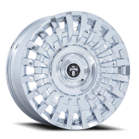 DUB DC272 Honcho Wheel - 22x9 Chrome Rim (5x108/114.3 Bolt Pattern, +38mm Offset, 72.56mm Hub)