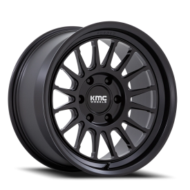 KMC KM447MX Impact Forged Wheel - 18x9 Satin Black Rim (6x135 Bolt Pattern, 0mm Offset, 87.1mm Hu...
