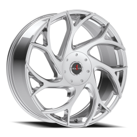 Strada G02 Inferno Wheel - 20x8.5 Chrome Rim (5x114.3/120 Bolt Pattern, +35mm Offset, 74.1mm Hub)