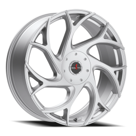 Strada G02 Inferno Wheel - 24x8.5 Silver Rim (5x112/115 Bolt Pattern, +35mm Offset, 74.1mm Hub)