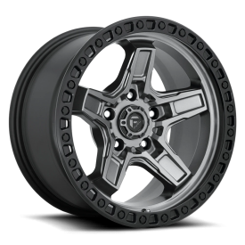 Fuel Kicker Wheels - Matte Gunmetal / Black Bead Ring