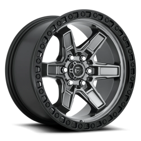 Fuel Kicker Wheels - Matte Gunmetal / Black Bead Ring