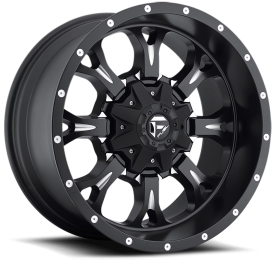 FUEL 1PC 517 MATTE BLACK MILLED - 18X9 - 8X170 BP, 1MM Offset (1 Wheel)