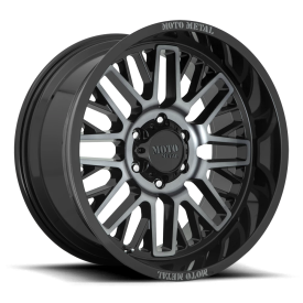Moto Metal MO802 Warlock Wheel - 20x10 Gloss Black w/ Machined-Gray Tint Rim (6x135 Bolt Pattern,...