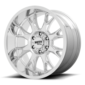 Moto Metal MO806 Talon Wheel - 20x9 Chrome Rim (8x170 Bolt Pattern, 0mm Offset, 125.1mm Hub)