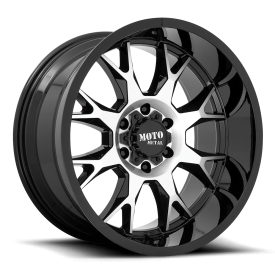 Moto Metal MO806 Talon Wheel - 20x10 Gloss Black w/ Machined Rim (6x135 Bolt Pattern, -18mm Offse...