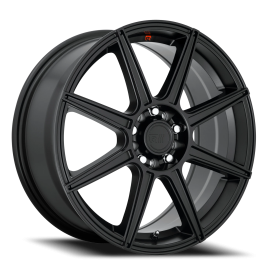 Motegi MR142 CS8 Wheel - 17x7 Satin Black Rim (4x100/114.3 Bolt Pattern, +40mm Offset, 72.6mm Hub...