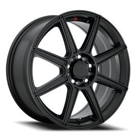 Motegi MR142 CS8 Wheel - 18x8 Satin Black Rim (5x100/114.3 Bolt Pattern, +45mm Offset, 72.6mm Hub...