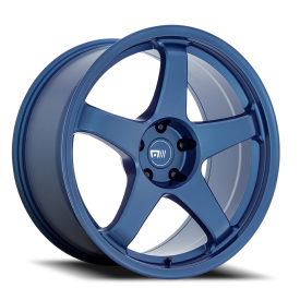 Motegi MR151 CS5 Wheel - 19x8.5 Satin Metallic Blue Rim (5x100 Bolt Pattern, +30mm Offset, 56.15m...