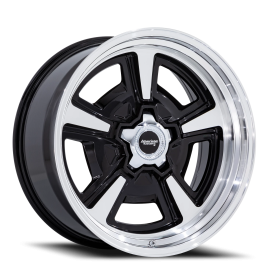 American Racing VN517 Marauder Wheel - 18x8 Gloss Black w/ Machined-Diamond Cut Lip Rim (5x120.65...