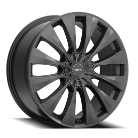 Motiv 436B Margin Wheel - 18x7.5 Black Rim (5x108/112 Bolt Pattern, +42mm Offset, 73.1mm Hub)