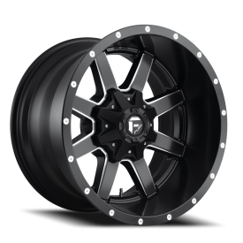 FUEL 1PC D538 MATTE BLACK MILLED - 18X9 - 8X170 BP, 1MM Offset (1 Wheel)