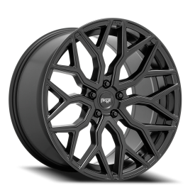 Niche M261 Mazzanti Wheel - 19x8.5 Matte Black Rim (5x108 Bolt Pattern, +40mm Offset, 72.7mm Hub)