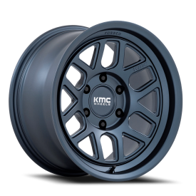 KMC KM446 Mesa Forged Monoblock Wheel - 18x9 Metallic Blue Rim (6x139.7 Bolt Pattern, -12mm Offse...