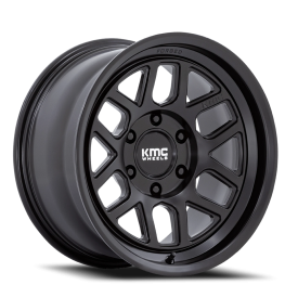 KMC KM446 Mesa Forged Monoblock Wheel - 18x9 Satin Black Rim (6x135 Bolt Pattern, 0mm Offset, 87....