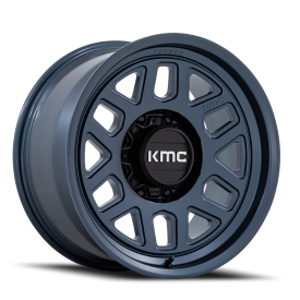 KMC KM451 Mesa Forged Monoblock Wheel - 18x9 Metallic Blue Rim (8x165.1 Bolt Pattern, +18mm Offse...