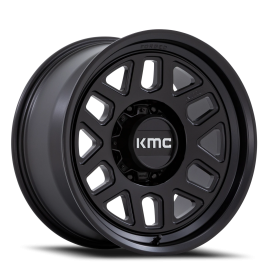 KMC KM451 Mesa Forged Monoblock Wheel - 18x9 Satin Black Rim (8x165.1 Bolt Pattern, -12mm Offset,...