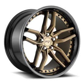 Niche 1PC M195 Matte Bronze Black Bead Ring-20X9-5X114.3 Bolt Pattern, 35 Offset