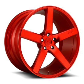 Niche M187 Milan Wheel - 20x10.5 Gloss Red Rim (5x120 Bolt Pattern, +35mm Offset, 72.6mm Hub)
