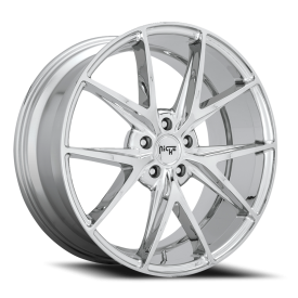 Niche M248 Misano Wheel - 18x8 Chrome Rim (5x120 Bolt Pattern, +40mm Offset, 72.7mm Hub)
