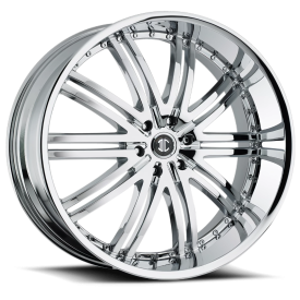 2Crave No.11 Wheel - 22x9.5 Chrome Rim (5x115 Bolt Pattern, +15mm Offset, 78.3mm Hub)