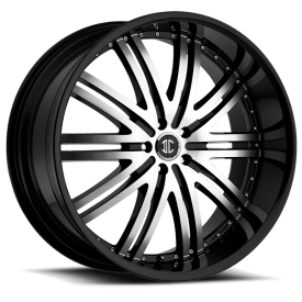 2Crave No.11 Wheel - 22x9.5 Gloss Black w/ Machined Face Rim (6x135 Bolt Pattern, +30mm Offset, 8...