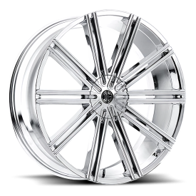 2Crave No.47 Wheel - 22x9.5 Chrome Rim (5x115/120 Bolt Pattern, +15mm Offset, 78.3mm Hub)