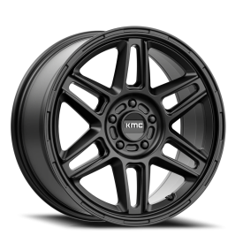 KMC KM716 Nomad Wheel - 18x8 Satin Black Rim (5x114.3 Bolt Pattern, +38mm Offset, 72.6mm Hub)