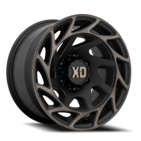 XD XD860 Onslaught Wheel - 20x9 Satin Black w/ Bronze Tint Rim (6x135 Bolt Pattern, 0mm Offset, 8...