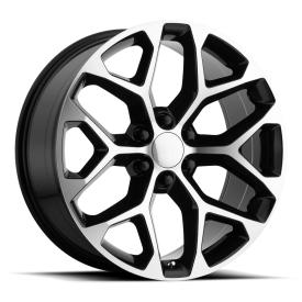 Performance Replicas PR176 Wheel - 30x10 Gloss Black w/ Machined Rim (6x139.7 Bolt Pattern, +31mm...