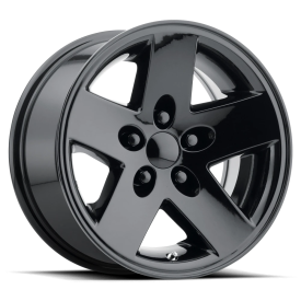 Performance Replicas PR185 Wheel - 16x8 Gloss Black Rim (5x114.3 Bolt Pattern, 0mm Offset, 71.5mm...