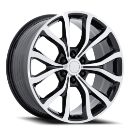 Performance Replicas PR230 Wheel - 24x10 Gloss Black w/ Machined Face Rim (6x135 Bolt Pattern, +3...