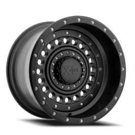 XD XD136 Panzer Wheel - 17x9 Satin Black Rim (6x135/139.7 Bolt Pattern, -12mm Offset, 106.25mm Hu...