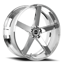 Strada S35 Perfetto Wheel - 18x8 Chrome Rim (5x112 Bolt Pattern, +40mm Offset, 72.6mm Hub)
