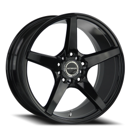 Strada S35 Perfetto Wheel - 18x8 Gloss Black Rim (5x114.3 Bolt Pattern, +40mm Offset, 72.6mm Hub)