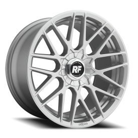 Rotiform R140 RSE Wheel - 17x8 Gloss Silver Rim (4x100/114.3 Bolt Pattern, +40mm Offset, 70.1mm H...