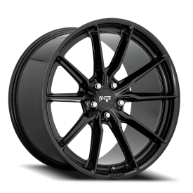 Niche M240 Rainier Wheel - 19x9.5 Gloss Black Rim (5x112 Bolt Pattern, +50mm Offset, 66.5mm Hub)