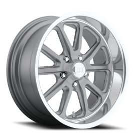 US Mags U111 Rambler Wheel - 22x11 Matte Gunmetal w/ Machined Rim (5x127 Bolt Pattern, +18mm Offs...
