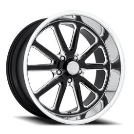 US Mags U117 Rambler Wheel - 18x8 Gloss Black w/ Milled Rim (5x120.65 Bolt Pattern, +1mm Offset, ...