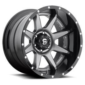 Fuel Rampage Wheels - Matte Gunmetal / Black Lip