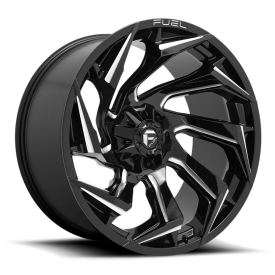 FUEL 1PC D753 GLOSS BLACK MILLED - 18X9 - 8X180 BP, 1MM Offset (1 Wheel)