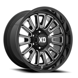 XD XD864 Rover Wheel - 20x9 Gloss Black w/ Milled Rim (6x135 Bolt Pattern, 0mm Offset, 87.1mm Hub...