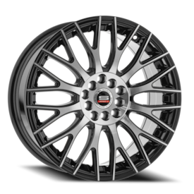 Spec-1 SP-55 Wheel - 18x8 Gloss Black w/ Machined Rim (5x114.3/120 Bolt Pattern, +38mm Offset, 73...