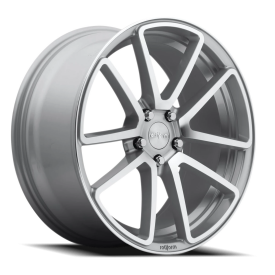 Rotiform R120 SPF Wheel - 18x8.5 Gloss Silver w/ Machined Rim (5x114.3 Bolt Pattern, +45mm Offset...