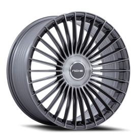 Niche NC282 Serene NC282 Wheel - 21x10.5 Gloss Titanium w/ Brushed Rim (5x112/120 Bolt Pattern, +...