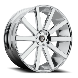 DUB 1PC S120 CHROME PLATED - 22X9 - 5X120 BP, 38 MM Offset (1 Wheel)