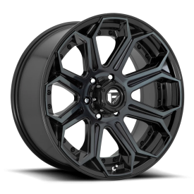 Fuel Siege Wheels - Gloss Black / Machined-Double Dark Tint