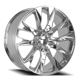 Strada OE Replica R202 Silverado Wheel - 24x10 Chrome Rim (6x139.7 Bolt Pattern, +31mm Offset, 78...