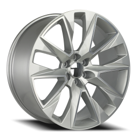 Strada OE Replica R202 Silverado Wheel - 24x10 Machined Silver Rim (6x139.7 Bolt Pattern, +31mm O...